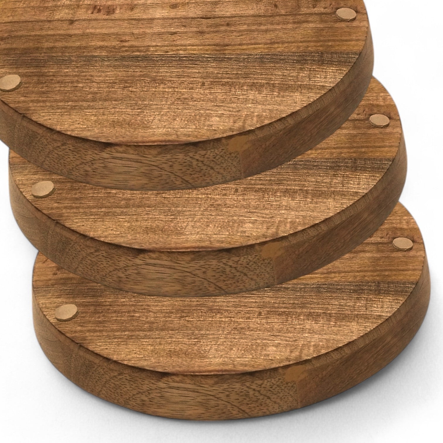 Wooden Tray for Decor Medium Rustic Round Wooden Serving Tray 10x10x2 Inches - Handcrafted Mango Wood  - Decorative Kitchen & Dining Table Platter - Brown" GLOBAL CRAFT AND CREATIONS | MA45